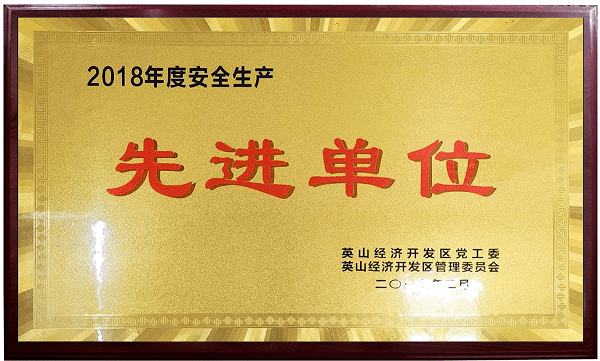 2018年度安全生產(chǎn)先進(jìn)單位